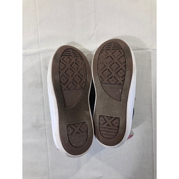 Converse Chuck Taylor All Star Lift Platform High Top Kids Shoes Black Pink - Picture 9 of 12